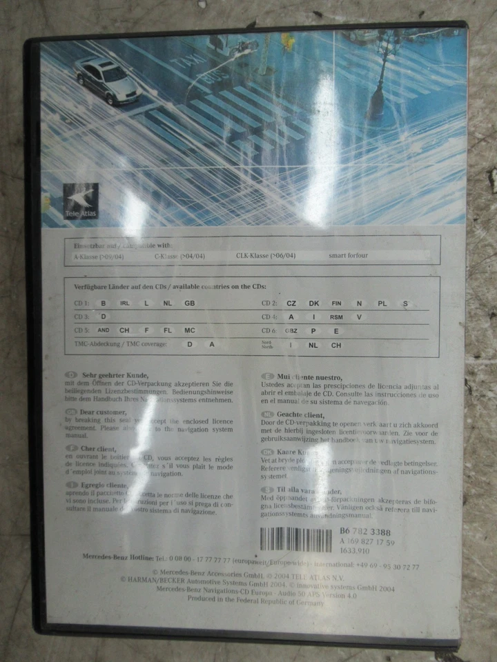 Mercedes Benz Navi CD Europa Audio 50APS Version 4.0 - Bild 4 von 4