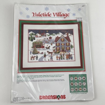 Dimensions Charles Wysocki Yuletide Village cross stitch kit NIP
