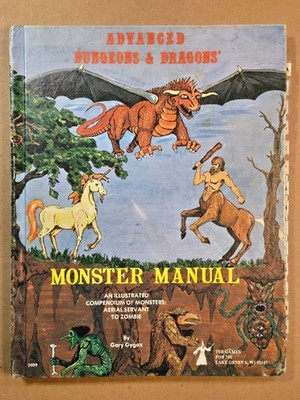 Advanced Dungeons & Dragons Monster Manual - 1st Cover - 3rd Alpha Print