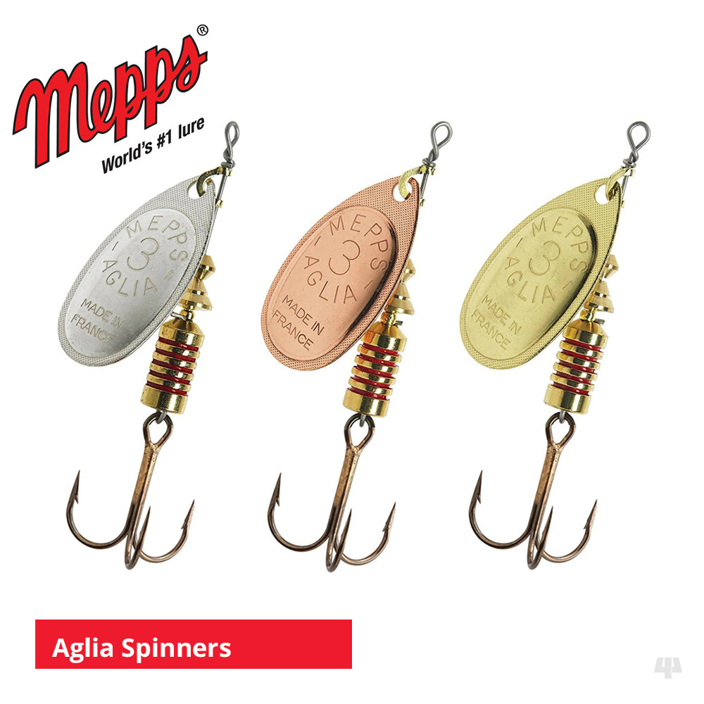 Double Cross Mepps Spinner Aglia Firetiger 5 - Leurre De Pêche Vibrant (vert /jaune/rouge, 14g) Mepps Aglia