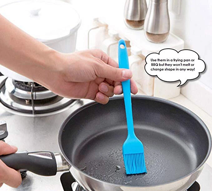 Silicone oil brush for cooking basting 21 & 26 cm GOOD QUALITY & VALUE UK SELLER - Image 3 of 4