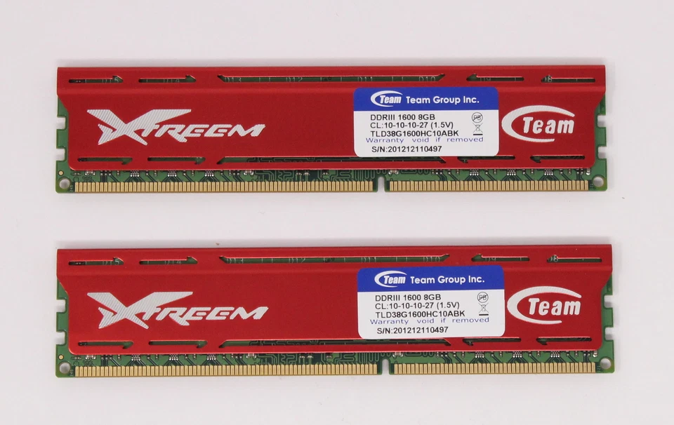 TeamGroup Xtreem 8 GB (2x4GB) TLD38G1600HC10ABK PC3-12800 DDR3-1600 RAM (#7833) - Bild 1 von 1