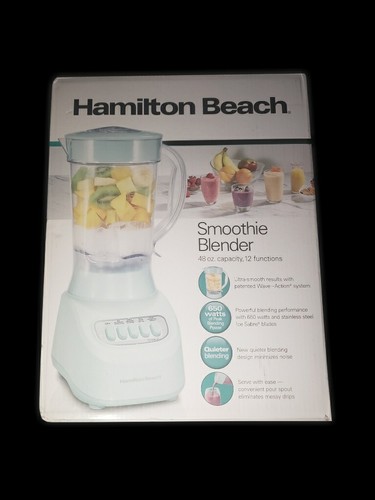 NEW Hamilton Beach Mint Color SMOOTHIE BLENDER 48oz Jar / 12 Blending Functions