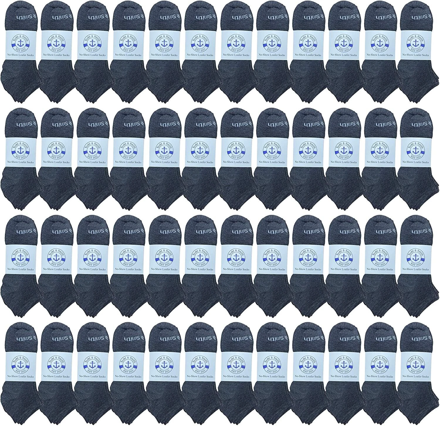 48 Pack BILLIONHATS Men's Cotton Training Socks Thin Low Cut Sport Socks, 9-11