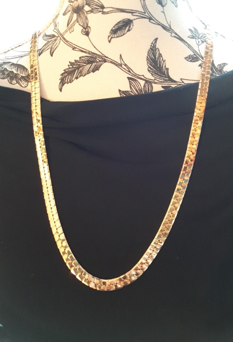 ★VINTAGE HOLLYWOOD★ Vintage Antique Chain Necklace Vintage Necklace Gold Long 28
