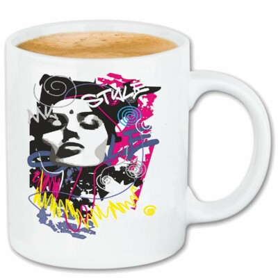 Kaffeetasse FASHION STYLE FASHION LOVE BEAUTY PEOPLE NYC CLOTHING GIRL NEW YORK
