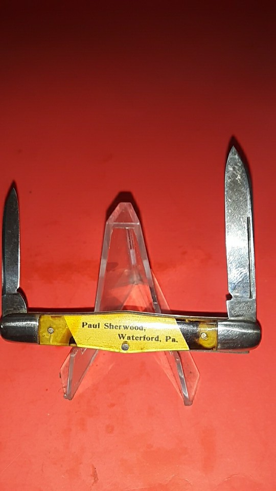 CANTON CUTLERY CO CANTON O 2 BLADE PICTURE PEN KNIFE WITH NAME eBay