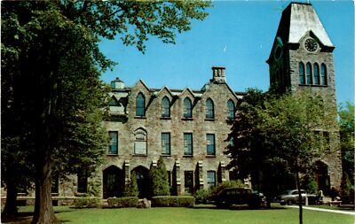 Worcester Polytechnic Institute Administrative Building vintage postcard