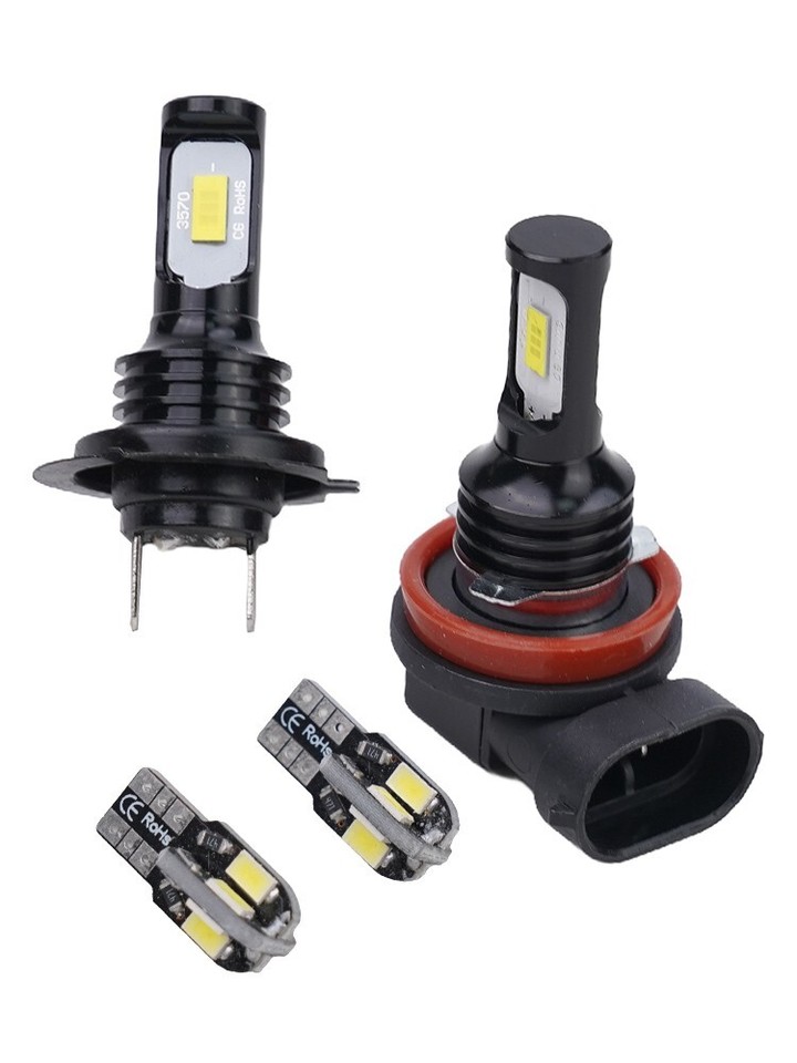 4x LED Headlight/Parking Light Bulbs Set White For Suzuki GSXR 600 750