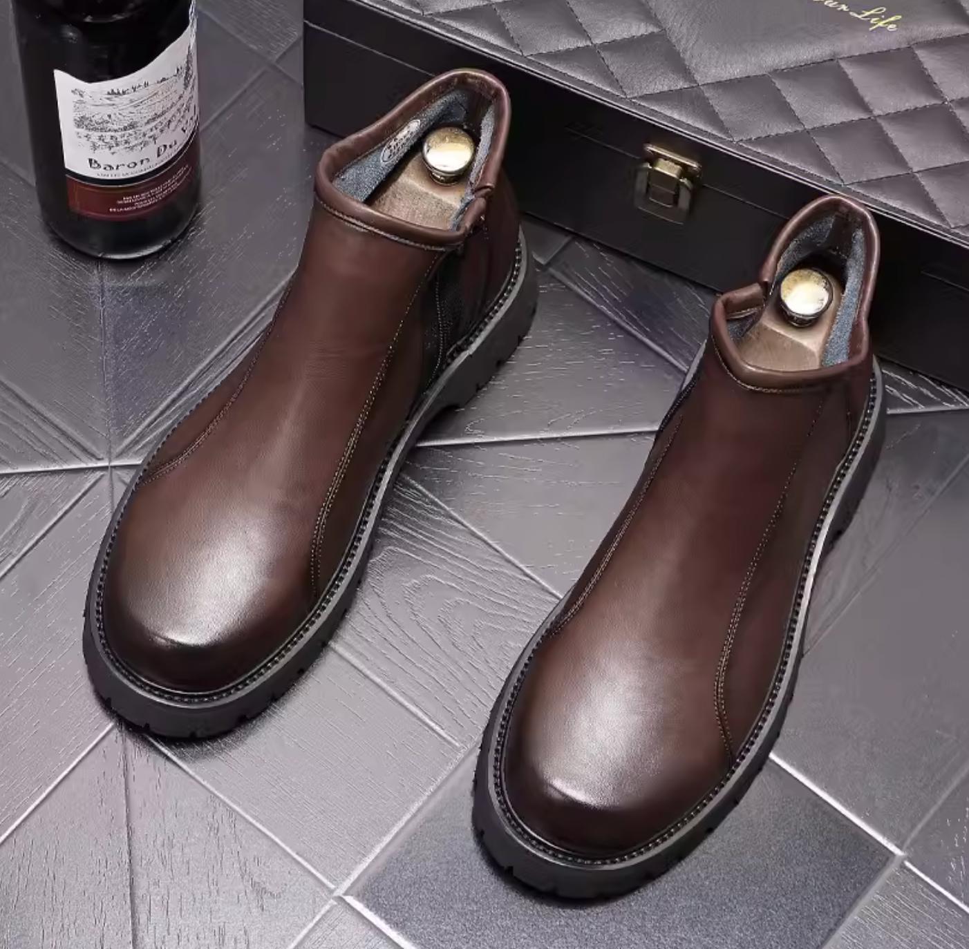 SAOLA Scarpe uomo Fashion Work British Formal Business Leisure Pump Oxford cerniera laterale