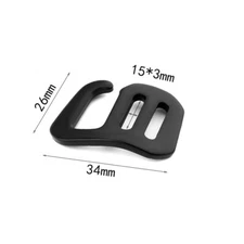 15MM Aluminum alloy Webbing Release G Hook Buckle Adjusters Bag Backpack Diy