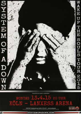 System Of A Down - Wake Up, Köln 2015 | Konzertplakat | Poster
