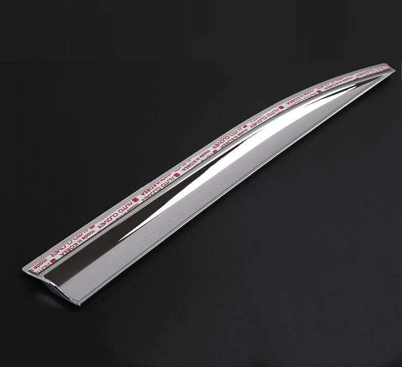 Viseras de ventana cromadas ventilaciones sol lluvia protector cubierta para Toyota Highlander 2015-2019 Foto 3 de 4