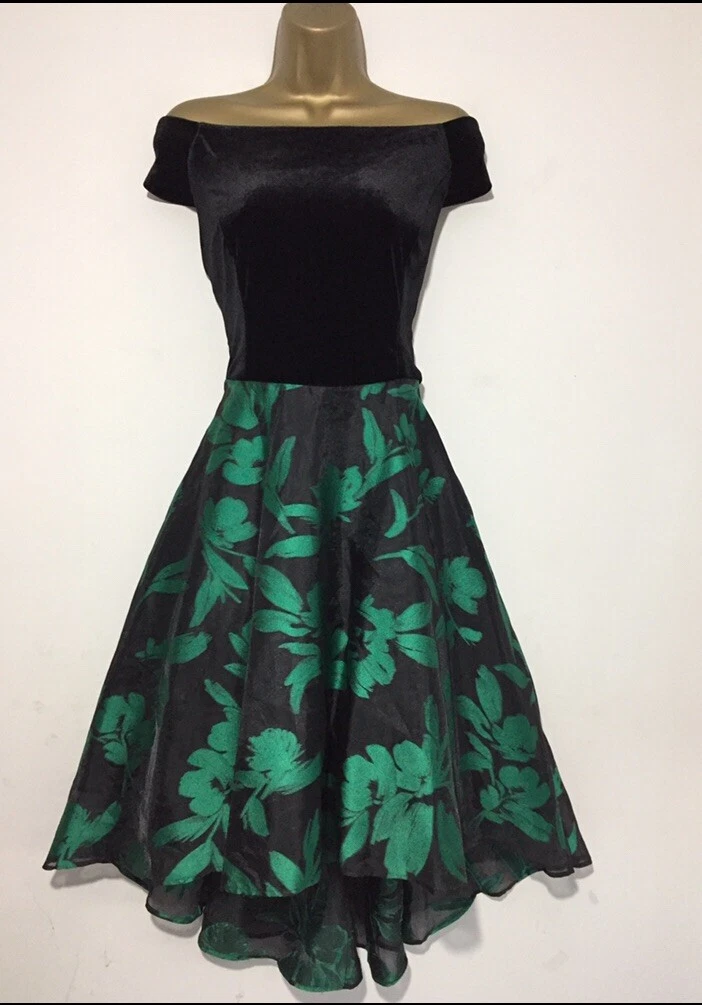 Coast green bardot hot sale dress
