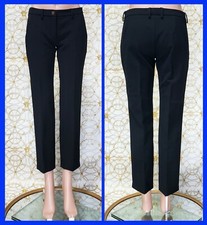 VERSACE COLLECTION BLACK STRETCHY CLASSIC PANTS with size 38 - 2