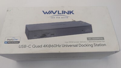 WAVLINK USB-C Quad 4K Universal Dock Station for MacBook & Windows, WL-UG69PD10