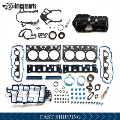 Engine Full Gasket Set&oil pan gasket For 97-03 GM 3800 3.8L OHV VIN ''K''