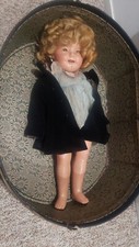 Shirley Temple Doll With Antique Leather case.
