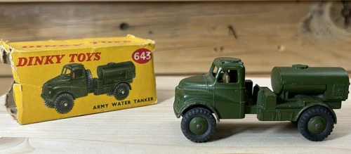 Vintage Dinky Toys #643 Army Water Tanker Made in England by Meccano LTD (A)