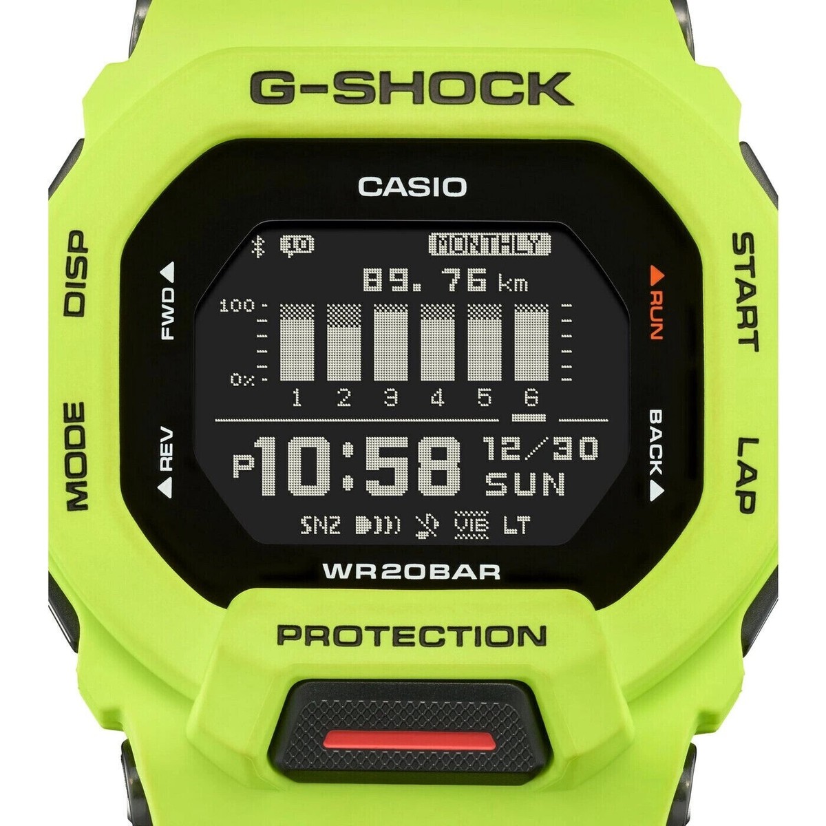 CASIO GBD-200-9ER G-SHOCK G-SQUAD,BLUETOOTH, STEP TRACKER *FREE