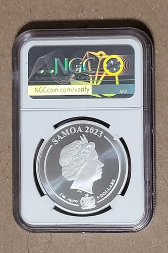 2023 SAMOA $5 DC COMICS JUSTICE LEAGUE - FLASH - NGC MS68 FR - .999 SILVER COIN - Picture 2 of 6