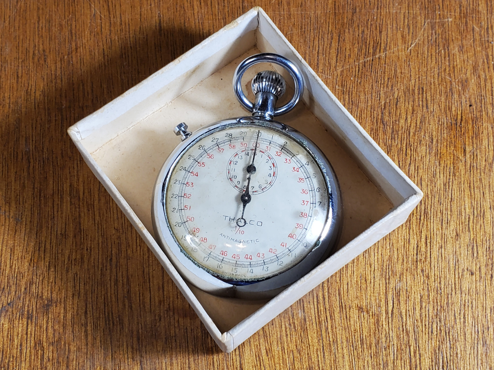 VTG THALCO DELUXE STOP WATCH SWISS 1/10 ANTI Parts Repair eBay