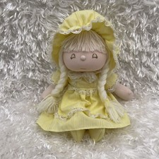 Applause Yellow Doll ALMA 1981 Piroette Vintage Plush 8702Dairy Maid 8" CUTE