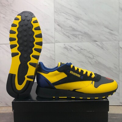 Marvel x Reebok Classic Mens Size 9.5 Leather Sneakers 'Wolverine' 100206713