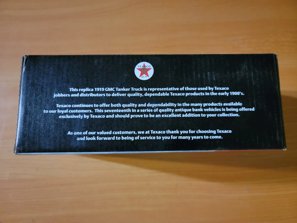 Ertl Collector Series 17 1919 GMC Tanker Truck Texaco Petroleum Products NEW - Image 3 of 3