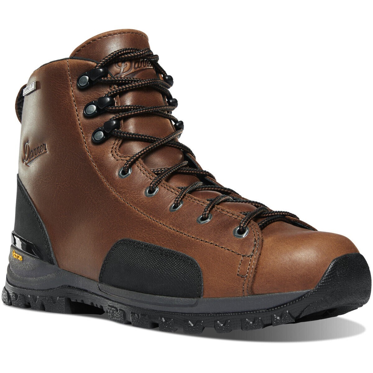 DANNER&reg; STRONGHOLD 6" DARK BROWN WORK BOOTS 16722 -NEW