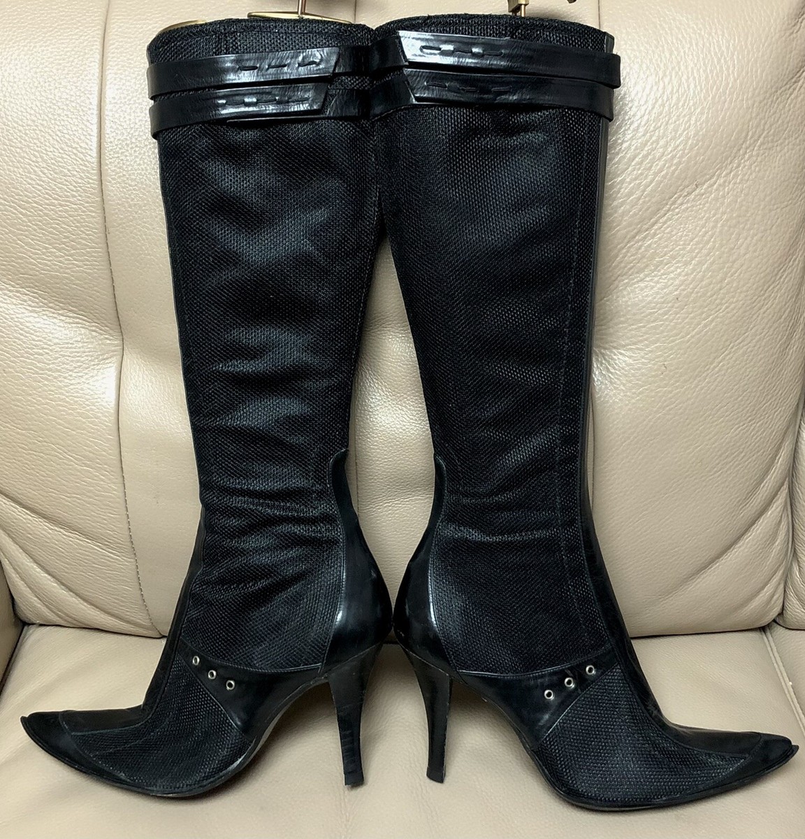 Suede Boots Pura Lopez Overknee Stiefel Pura Lopez Taupe Weiche