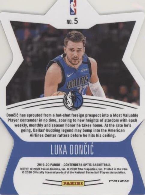 その他 Luka Doncic Contenders Optic RC Silver 2019-20 Panini Contenders Optic #34 Luka Doncic Silver PSA 9 | eBay