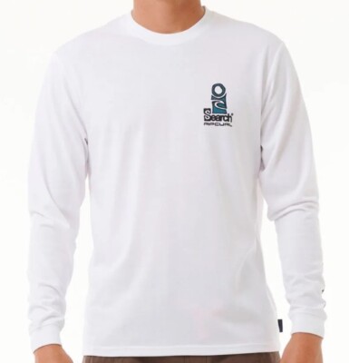 Rip Curl Vaporcool Search Stack Longsleeve Tee Size Large White