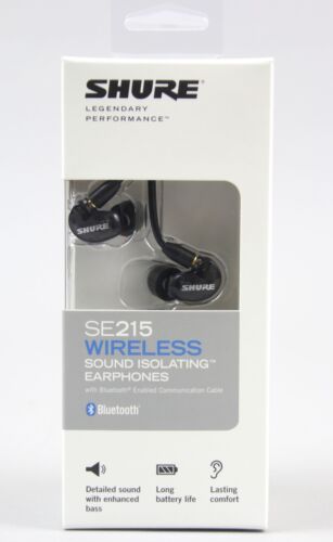 Shure SE215-BT1 Sound-Isolating Bluetooth Earphones - Black for 