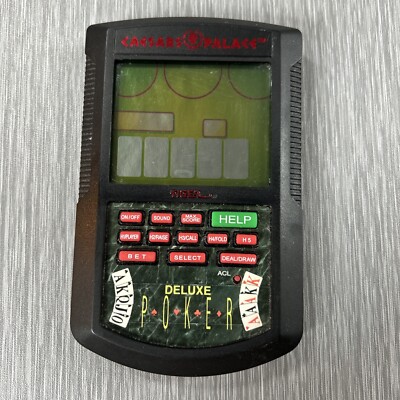 1995 Tiger Electronics Handheld Game Caesars Palace Deluxe Video Poker