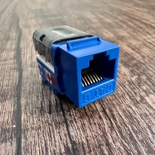 AtrCat6 Blue Keystone Jack Punch Down Network Connector