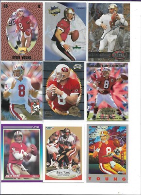 STEVE YOUNG LOT (9) SUMMIT ''GROUND ZERO'', LEAGUE LEADER, YOU CRASH THE GAME