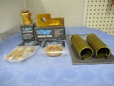 SE Bikes BMX Mix Lot-Pegs, Narler, Eluder Headset, Champ Clamp, Tensioner - Gold