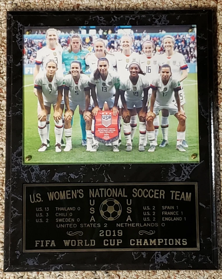 Campeonato Mundial de Selecciones de Fútbol Femenino de Estados Unidos 2019 placa 12x15 Foto 2 de 2