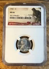 1943 STEEL WARTIME LINCOLN WHEAT CENT NGC MS66 Free Shipping. ￼