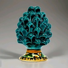 CERAMICS CALTAGIRONE Pigne Lucky Charm Decorated Foot Hand Decorated 10