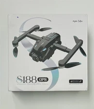 S188 Black GPS Drone Intelligent Unmanned Aerial Vehicle with Brushless Motor