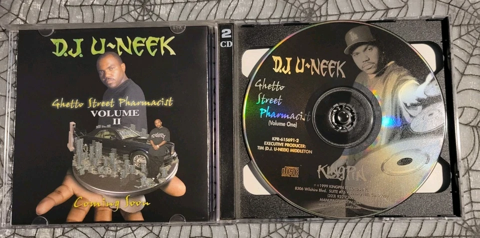D.J. U-Neek Ghetto Street Pharmacist Volume 1 2disc CD Krayzie Layzie Bone Thugs - Image 3 of 4
