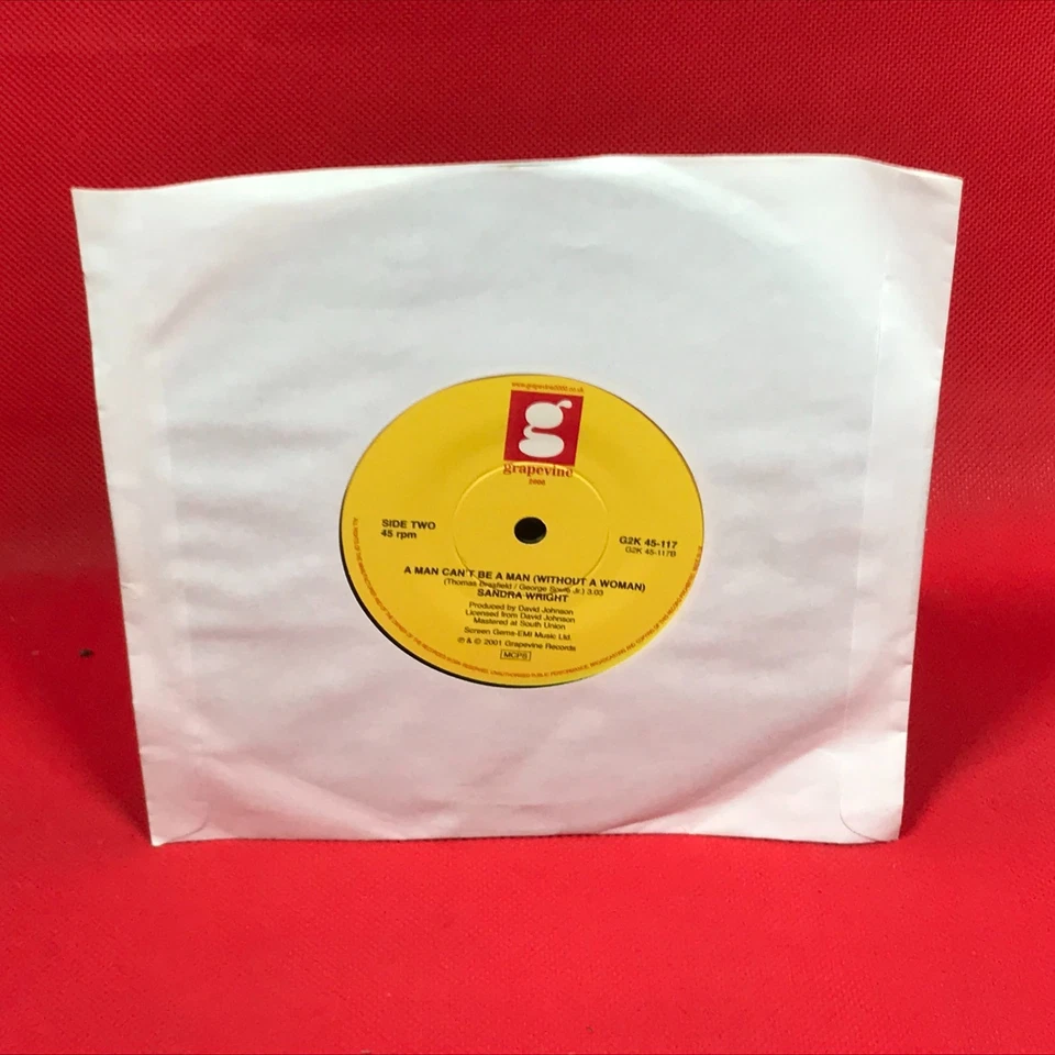 Bill Coday Sandra Wright A Man Can't Be A Man Without A Woma 2001 UK 7" Vinyl - Image 2 of 2