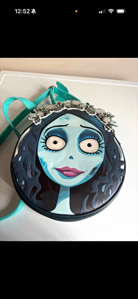 Loungefly Disney Nightmare Before Christmas Emily Round Crossbody Bag - Image 1 of 4
