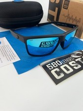 COSTA polarized - Matte Black Frame W/ Blue Polarized lens 580p