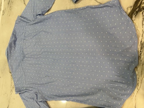Camicia Buttercloth Uomo M Grigio Geometrica Cotone Ghiacciato Slim Fit Manica Lunga - Foto 5 di 5
