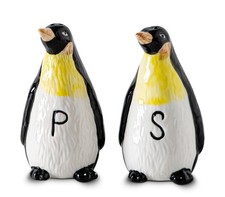 Set Of 2 Penguin Salt And Pepper Shakers Ceramic Salt Pepper Shaker Cute Salt...