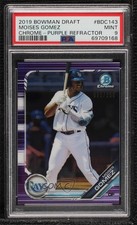 2019 Bowman Draft Chrome Purple Refractor 32/250 Moises Gomez PSA 9 MINT 02au