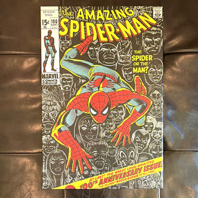 Marvel Spider-Man Captain America Hulk Iron Man Stretched Canvas Print 26x18